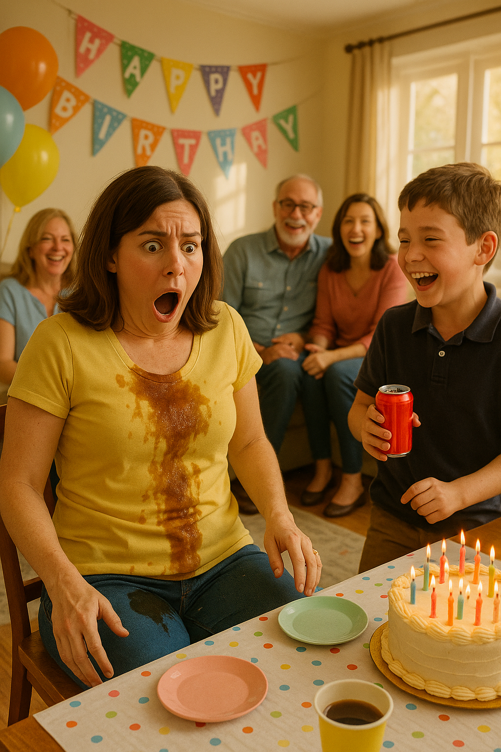 „ – »Nincs itt semmi keresnivalód!« – az unokaöcsém rám löttyintette a kólát a nagymama szülinapján. A rokonok hangos nevetésben törtek ki. Én csendben maradtam, és elmentem.”