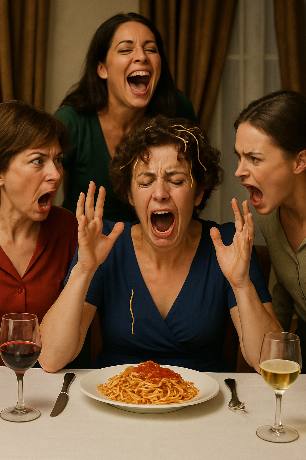 „Az anyósom születésnapján a fejére borítottam egy tányér tésztát, és kidobtam az összes barátnőjét. Mindezt csak azért, mert hallottam, mit mondtak…”