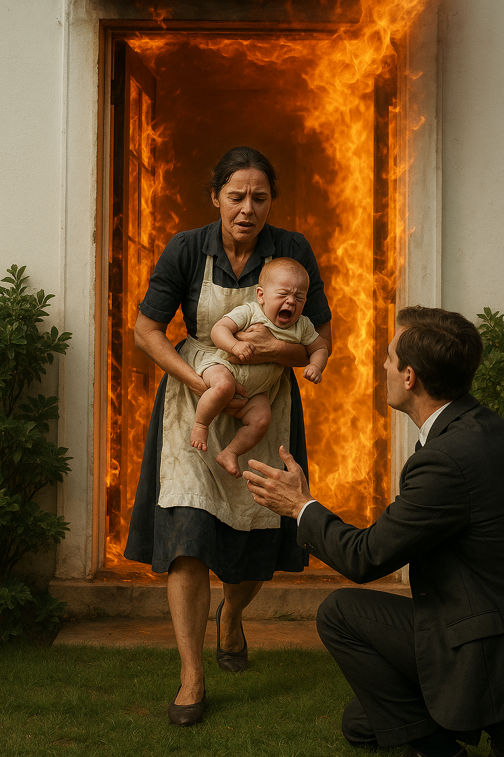 „Lángok csaptak fel a kastélyban – de amit a szobalány kihozott, attól mindenkinek elállt a lélegzete! – Tűz! Tűz van a konyhában!”