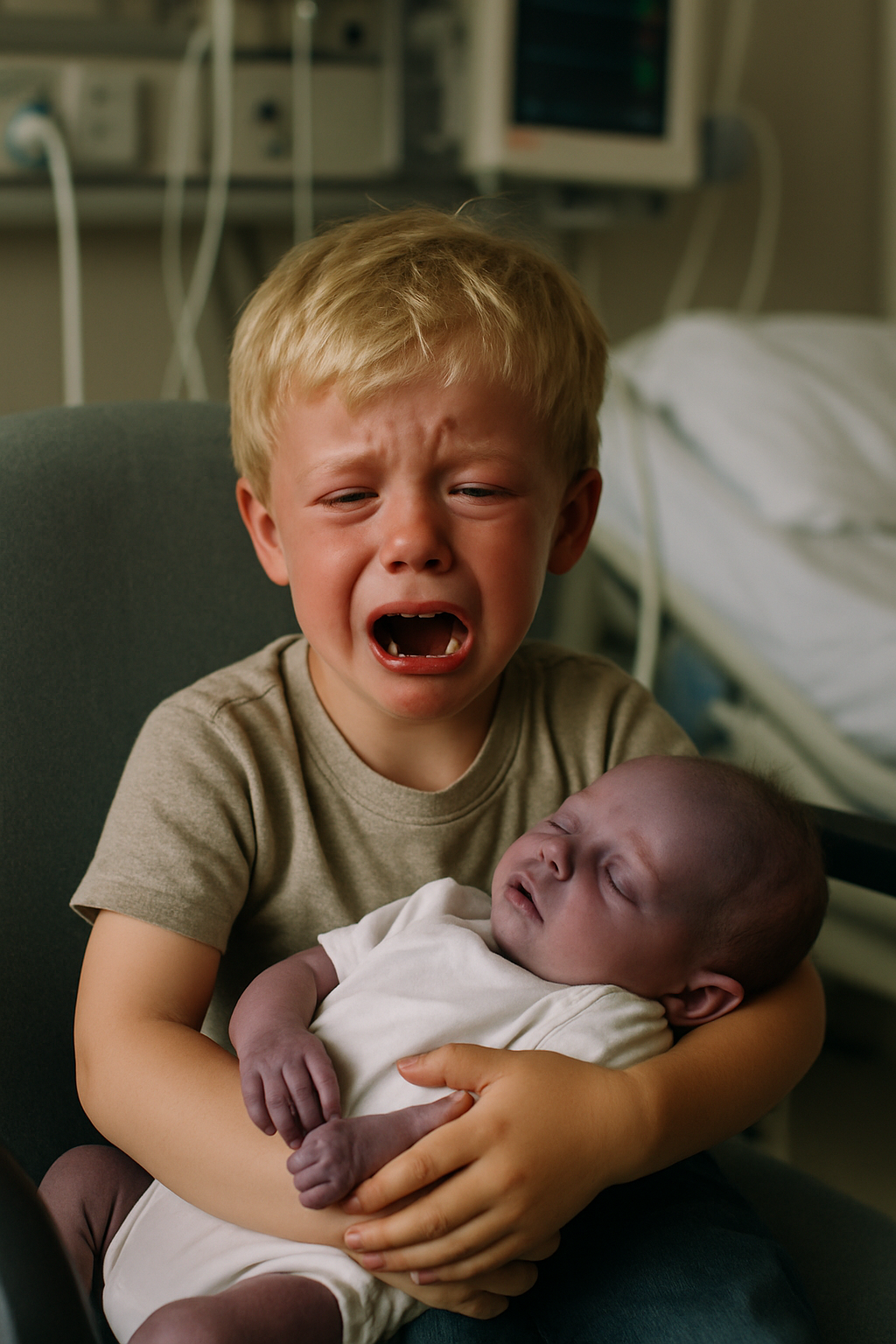 Kai negyvą kūdikį švelniai paguldė į vyresniojo brolio glėbį, staiga nuaidėjo šiurpus, aukštas riksmą primenantis garsas, nuo kurio sudrebėjo visas kambarys. 😱