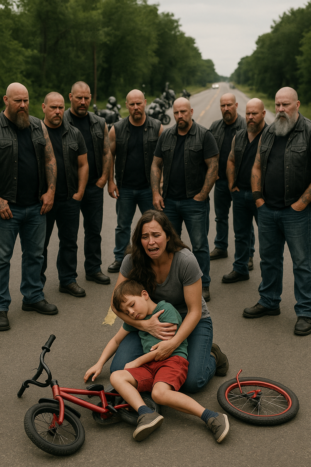 A tízéves fiam, Jackson, rángatózott a forró aszfalton, miután leesett a bicikliről.