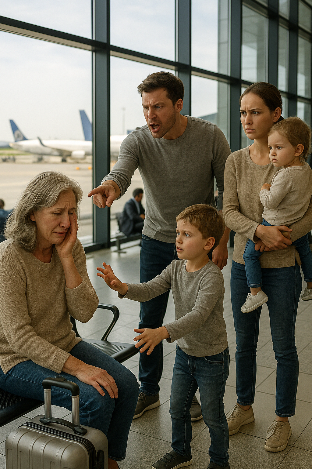 A repülőtéren hagytak, egy fillér nélkül, a saját fiam és a menye – nem is sejtették, hogy épp az ügyvédemmel készültem találkozni.