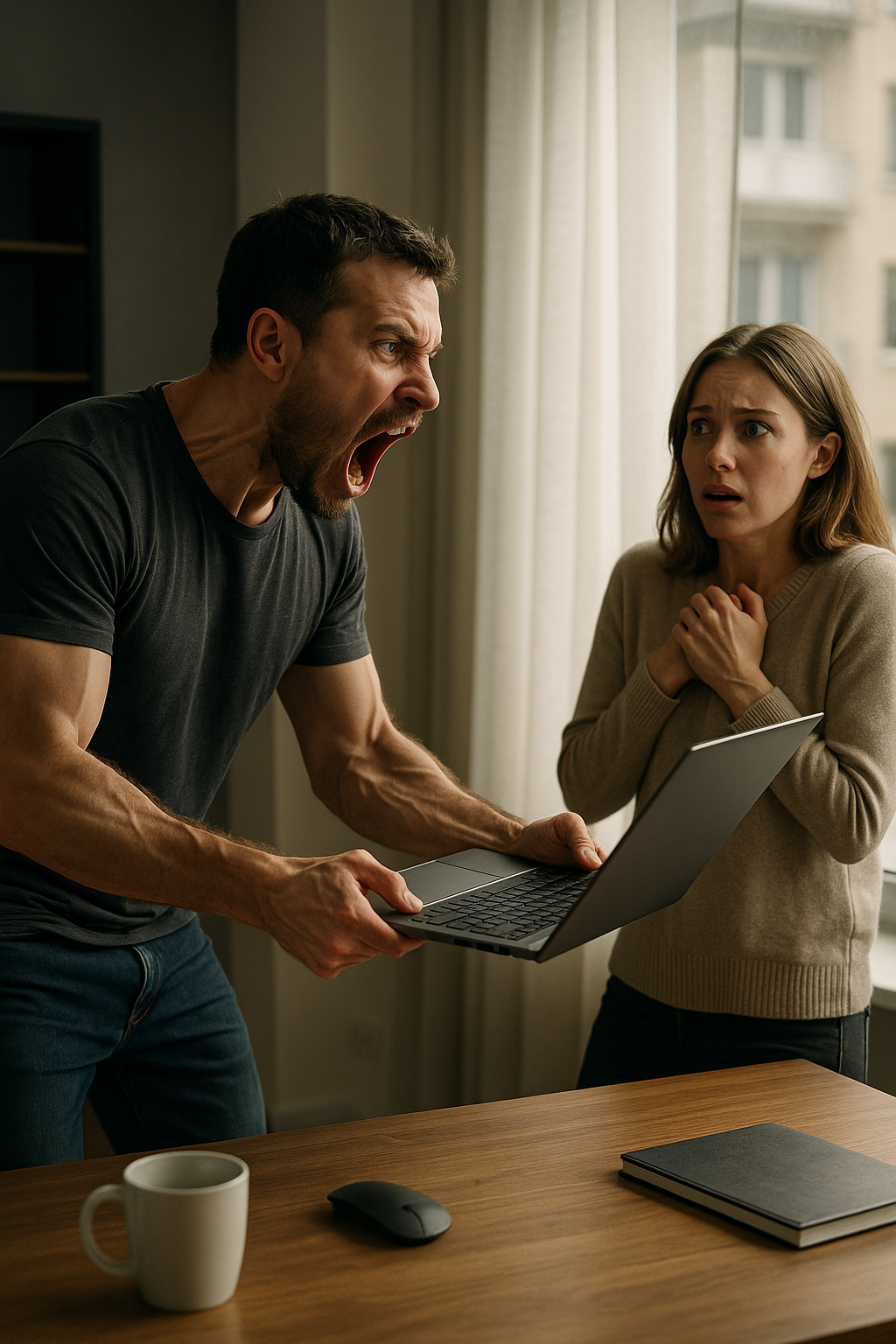 – Miért játszol, ahelyett hogy elmennél megjavítani valamit anyádnál?! – ordított a férjem, és kidobta a laptopomat az ablakon.