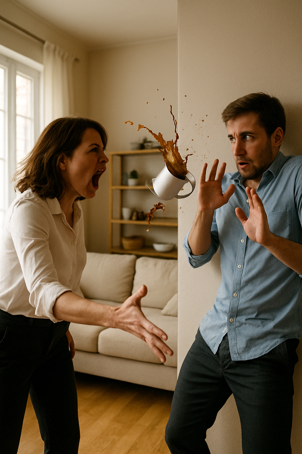 💥 „— Már húsz perce itthon vagyok, és az asztal még mindig üres! Mit csinálsz egész nap, asszony, megőrültél?!”