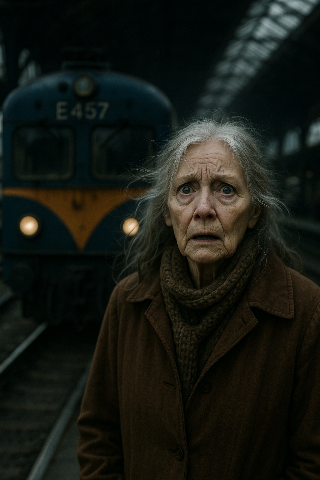 Marina a reggeli napfényben úszó peronon állt.