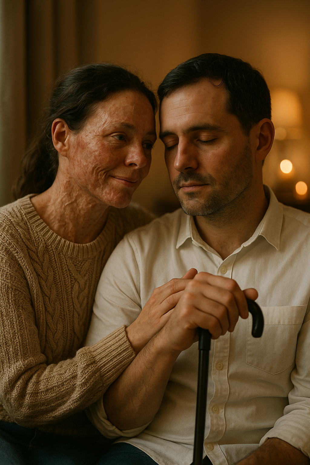 Egy vak férfihoz mentem feleségül, mert azt hittem, nem látja a sebhelyeimet — de a nászéjszakán suttogott valamit, amitől megfagyott bennem a vér.