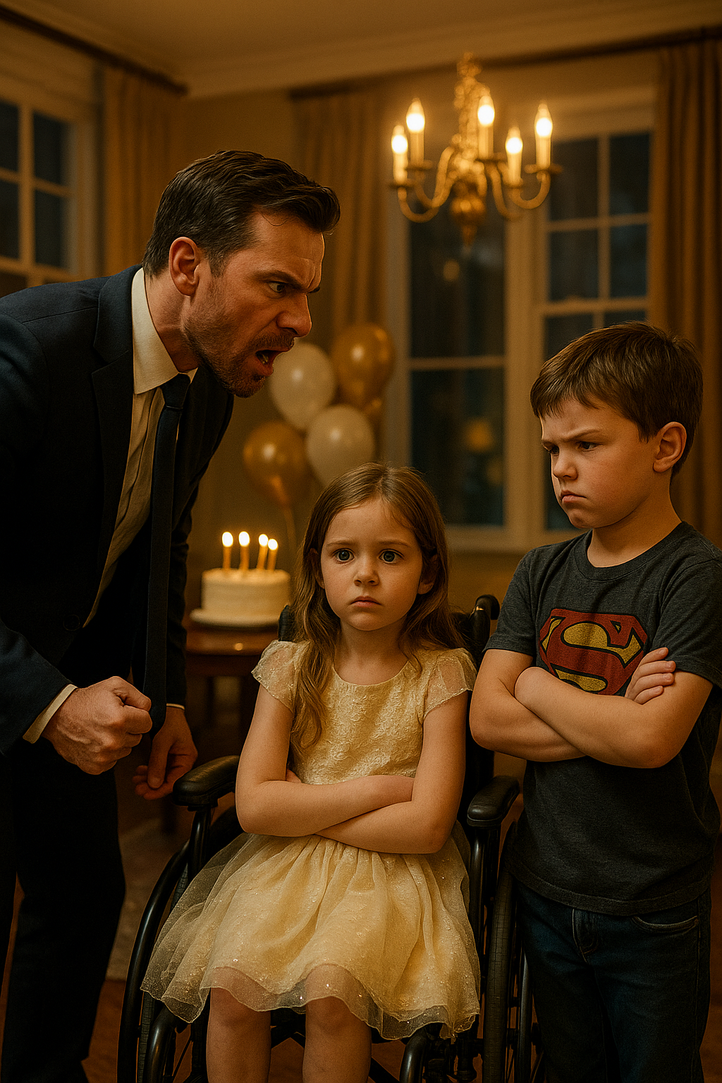 A vezérigazgató lebénult kislányának a születésnapjára senki sem jött el.