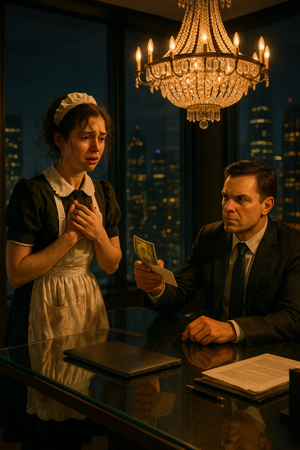 Egy szegény cselédlány, aki kétségbeesetten próbálta megmenteni az anyját, lefeküdt a milliomos főnökével, hogy pénzt szerezzen a kezelésére.