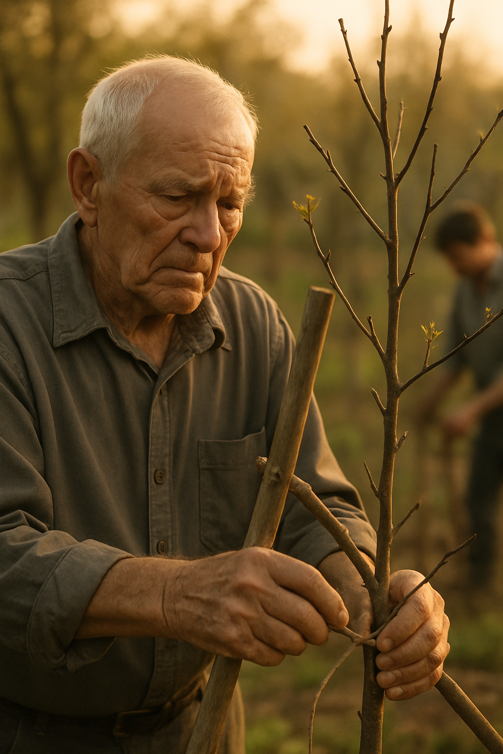 Apám egy többmilliós értékű birtokon ült, és megpróbált megmenteni egy haldokló fát.