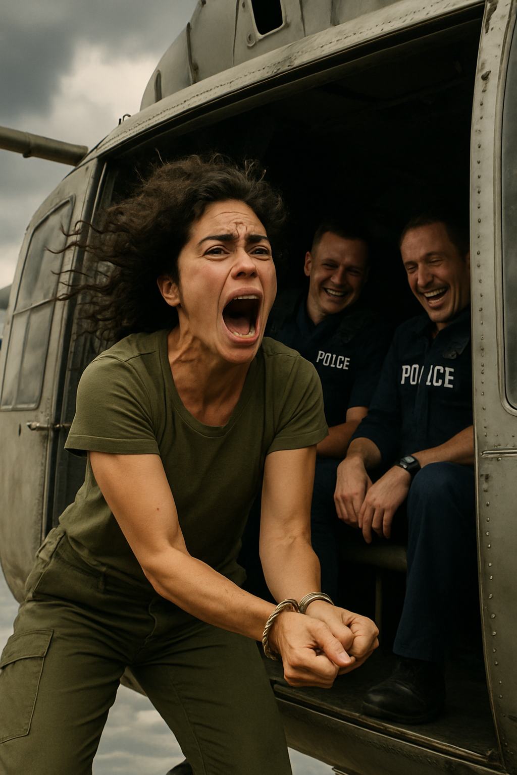 A rendőrök kidobták a bilincselt fekete nőt a helikopterből – nem tudták, hogy ő maga is felfegyverzett rendőrtiszt volt.