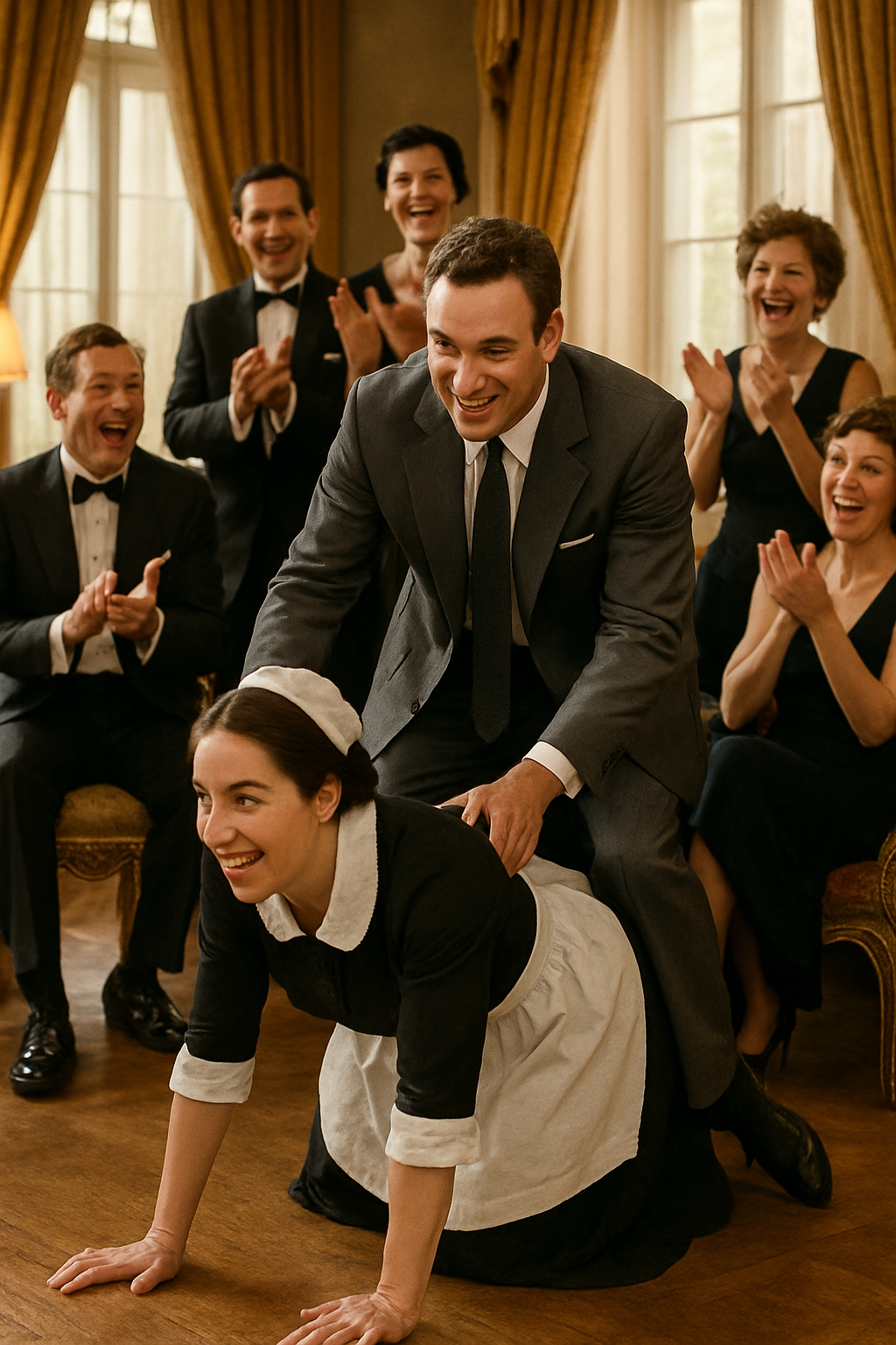 A gazdag fiatal férfi pénzt ad egy fekete szolgálónak, hogy négykézláb másszon – csak szórakozásból. De a reakciója mindenkit megdöbbent…