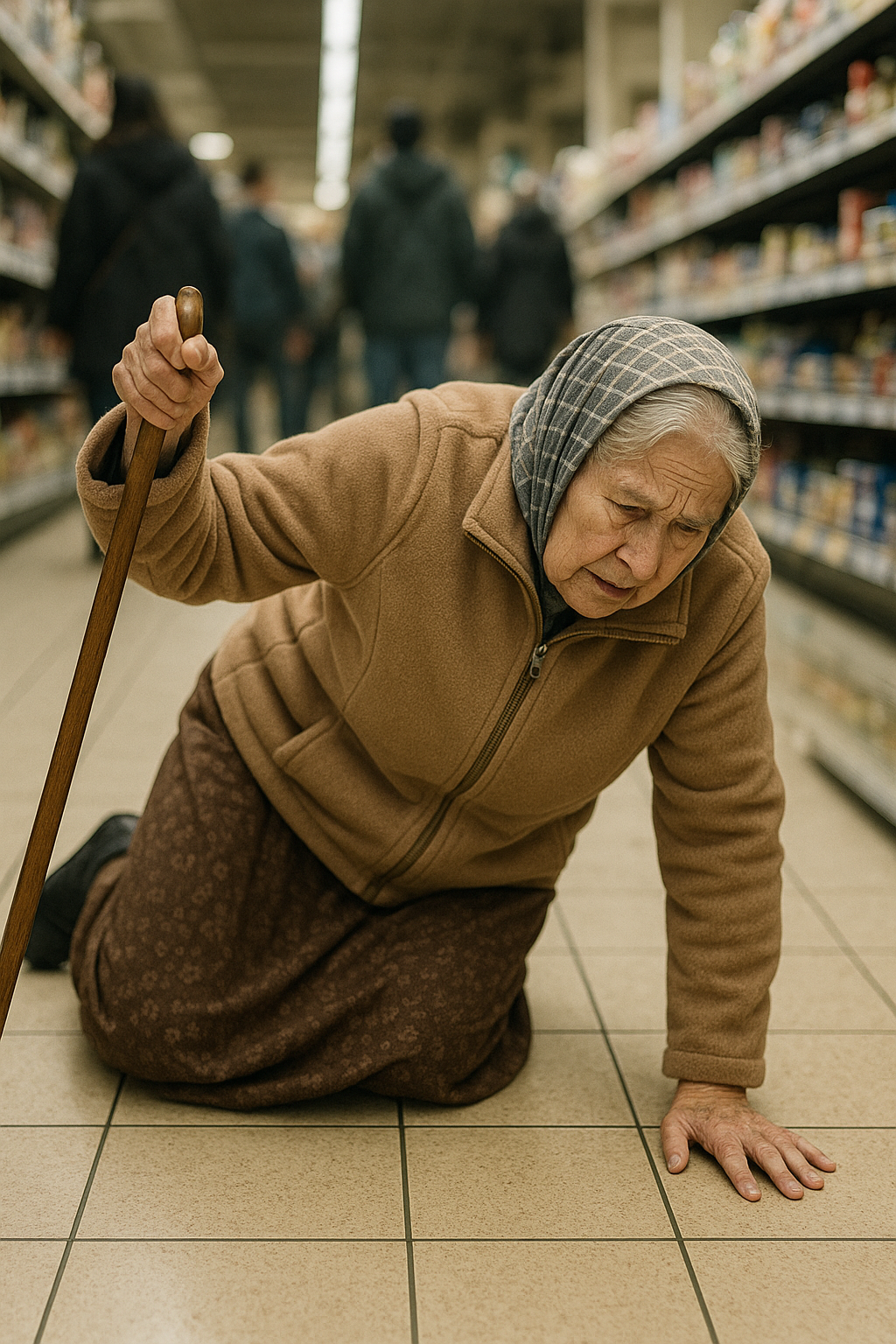 Senki sem sietett segíteni, amikor az idős asszony elesett – de ami történt, miközben próbált elmászni onnan, mindenkit teljesen ledermesztett.