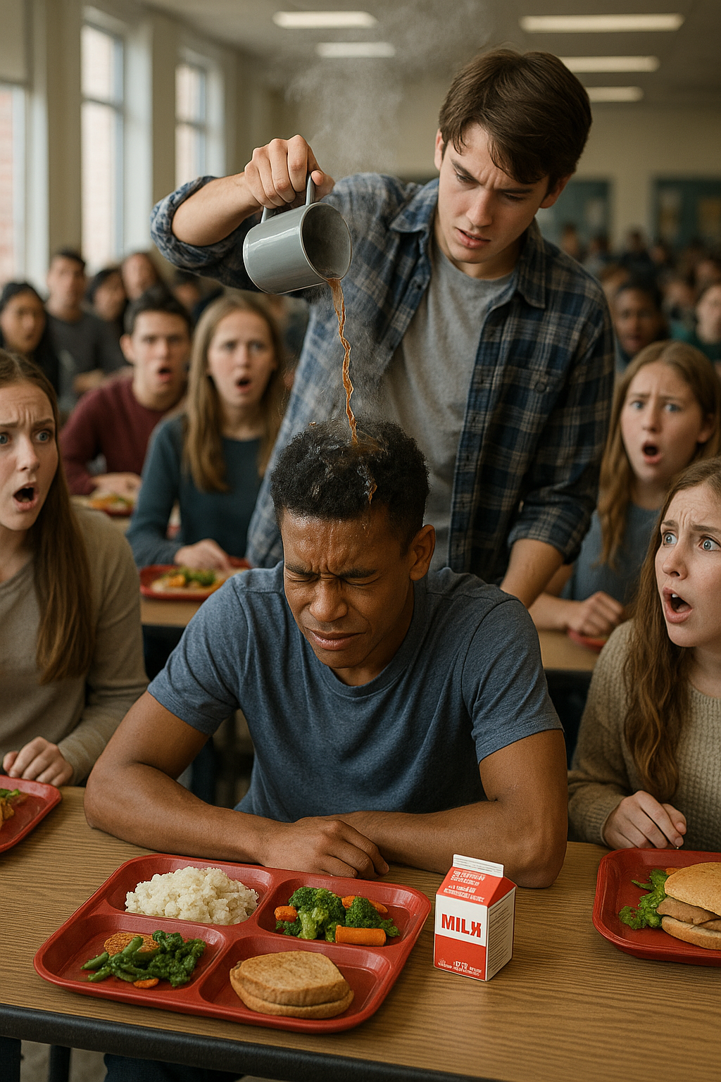 A zaklató forró kávét önt az új fekete diákra – néhány másodperccel később rájön, milyen hatalmas hibát követett el.