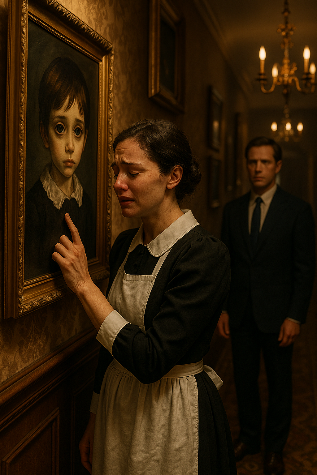 „Uram… én ismerem ezt a gyereket!” — A szobalány remegett, amikor felismerte a portrét a milliárdos házában…