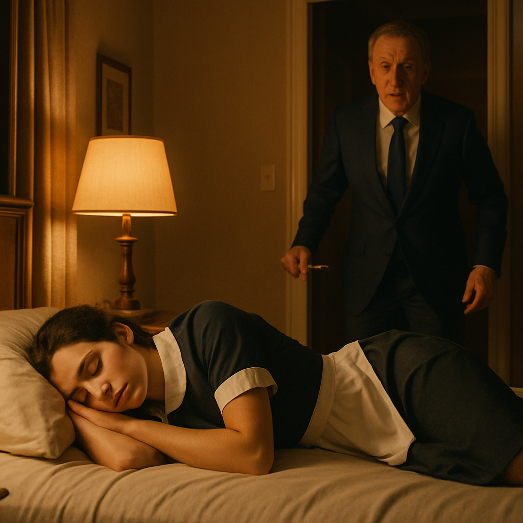 Pokój był cichy. Słońce wlewało się przez wysokie szklane okna, muskając złote zasłony w sypialni w rezydencji