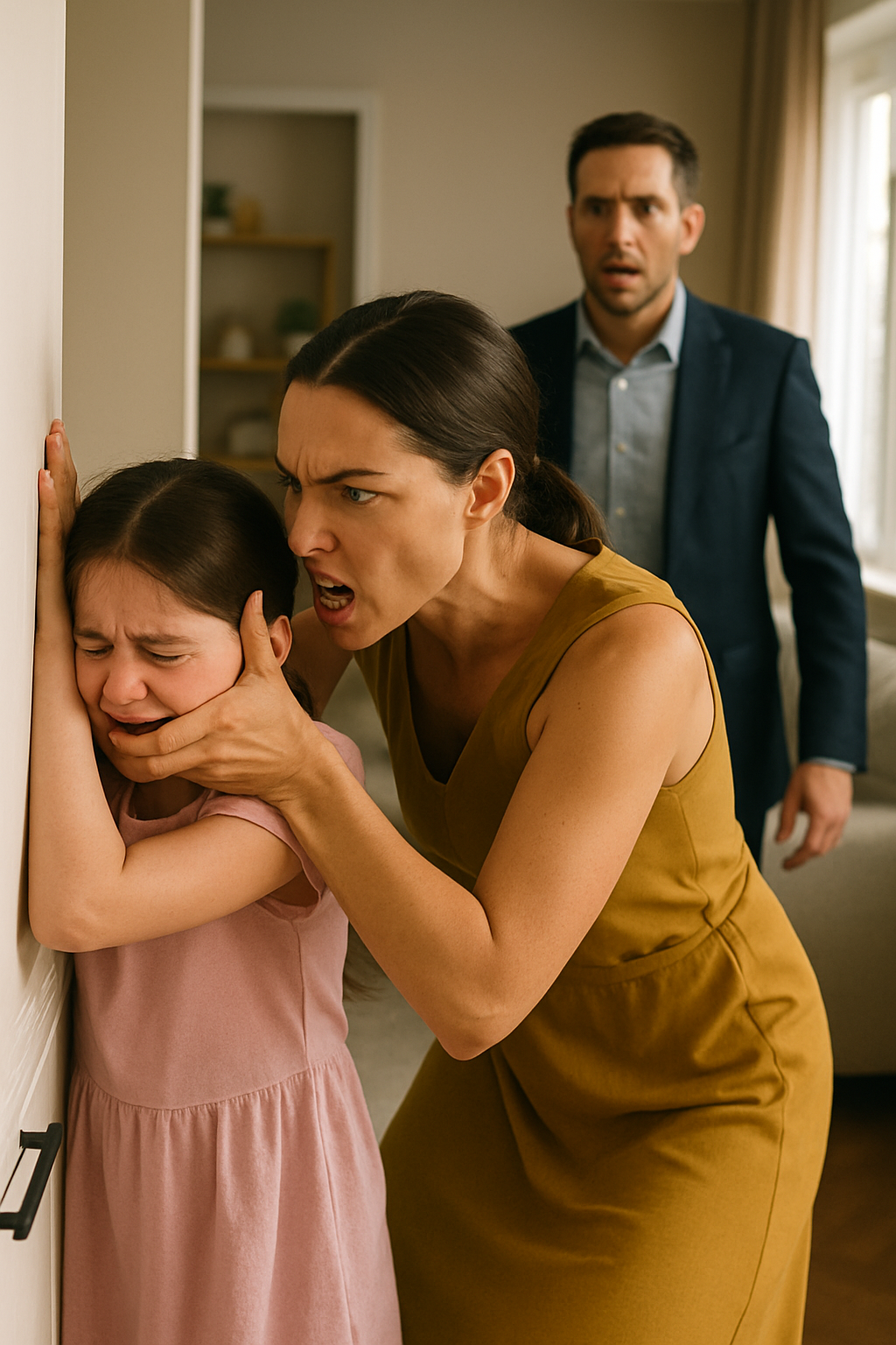 «La ragazza implora dall’armadio: “Fammi uscire, ho paura!” — Un uomo d’affari arriva e mette al suo posto la moglie crudele. Ti prego… fammi uscire.»