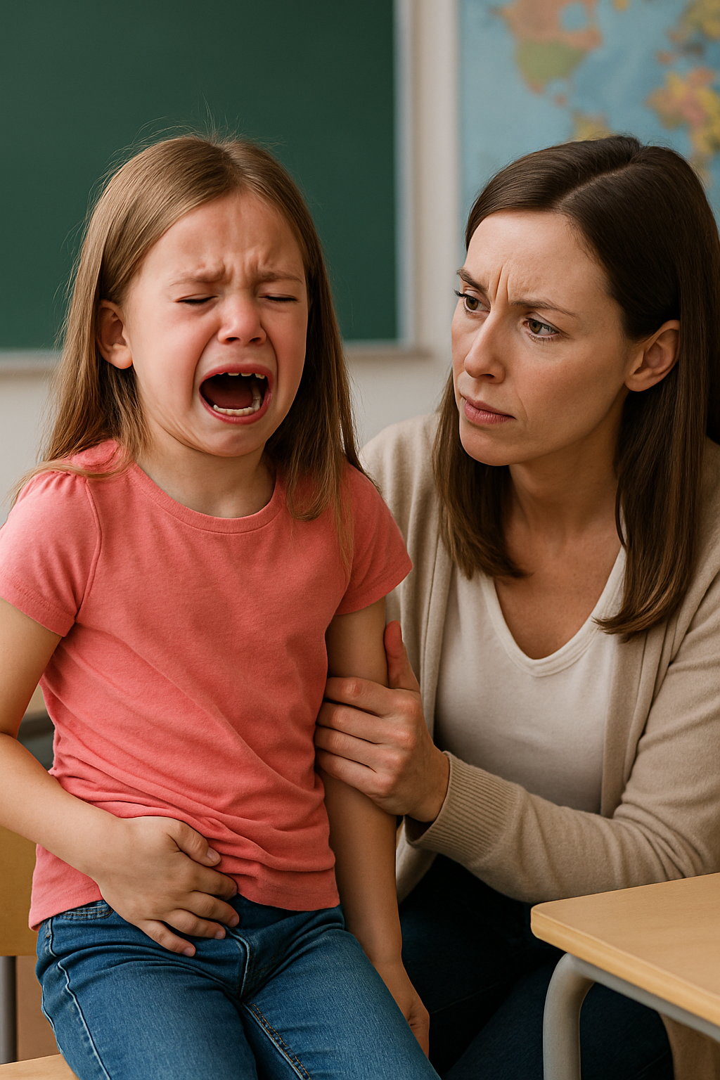 A lány fájdalomtól sír a HÁTÁBAN: „Nem tudok leülni, tanárnő, annyira fáj! Apám tehet róla!”