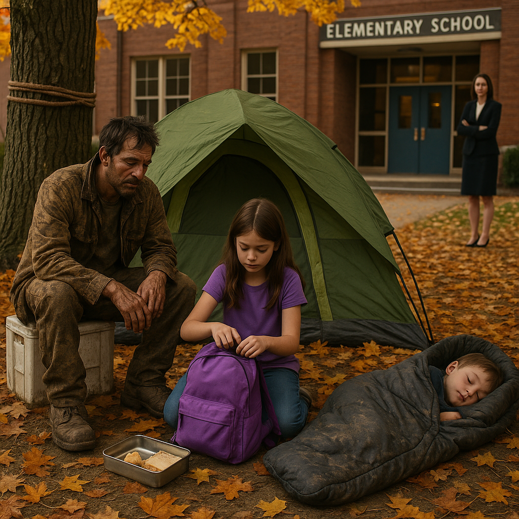 Minden nap egy nyolcéves kislány csendben fogta az ebédjét, és kiment