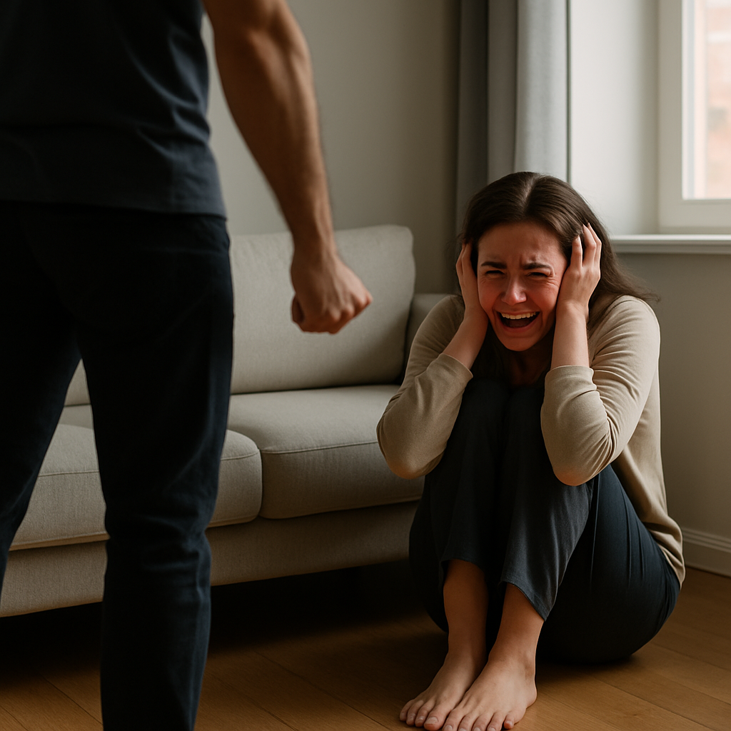„Dopo che mio marito mi ha colpita, ho preso i bambini in silenzio e m