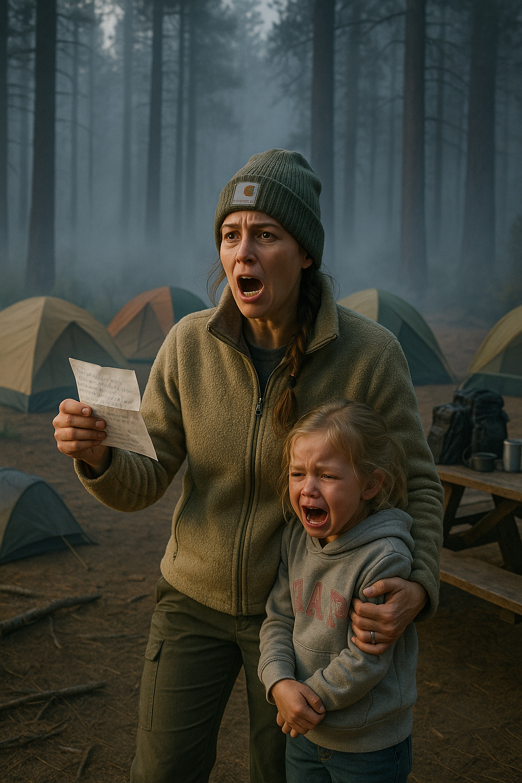 „Elmentünk kempingezni a szüleimmel és a bátyám családjával, abban a reményben, hogy nyugodt, családi hétvégénk lesz.”