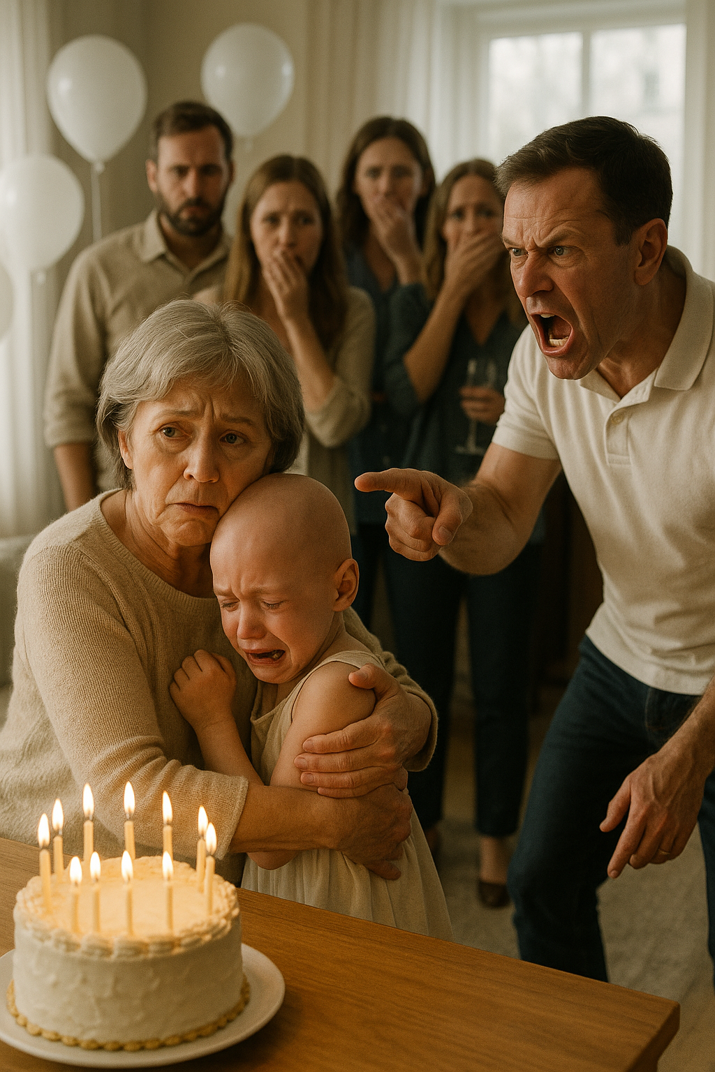 „Na rodzinnej imprezie odkryłam, że moja wnuczka ma ogoloną głowę. Moj