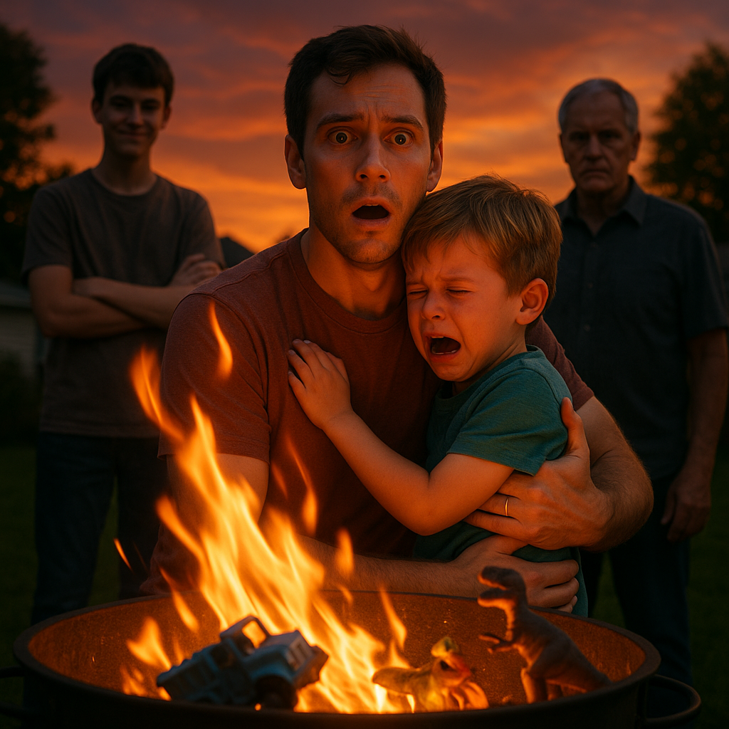 „Na rodzinnym grillu zamarłem, kiedy zobaczyłem, jak zabawki mojego sy