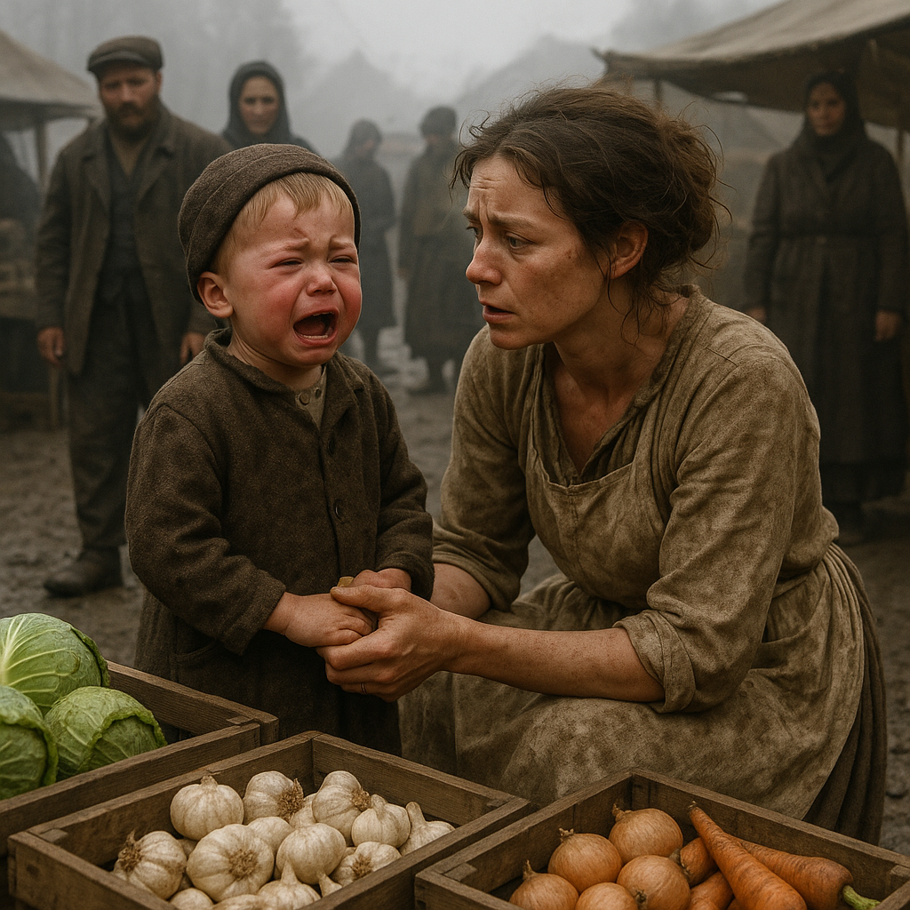 Porzucony chłopiec zamarł, gdy zobaczył sprzedawczynię…