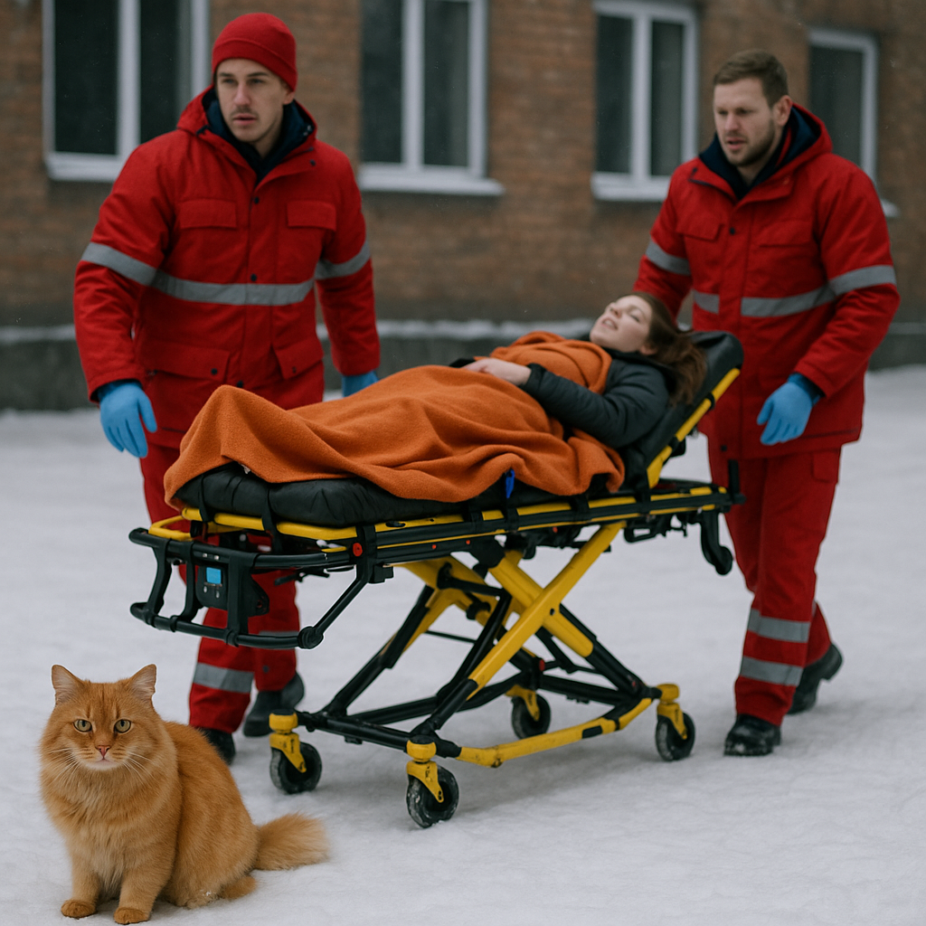 Gdy wynoszono panią na noszach obok Miri, jej ręka zsunęła się bezwładnie w dół — jakby w geście pożegnania…