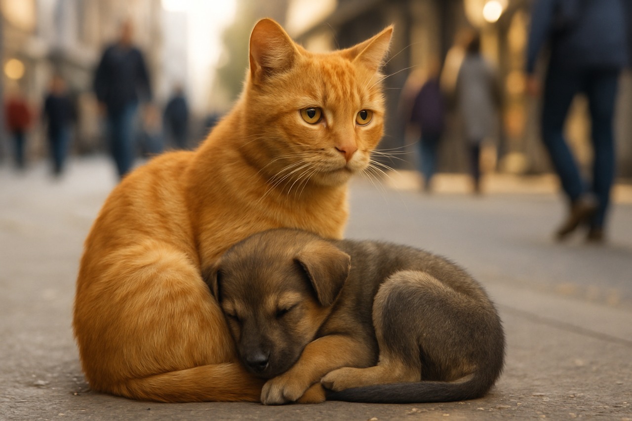 Miała ciche, błagalne miałczenie, ale ludzie albo nie słyszeli jej pro