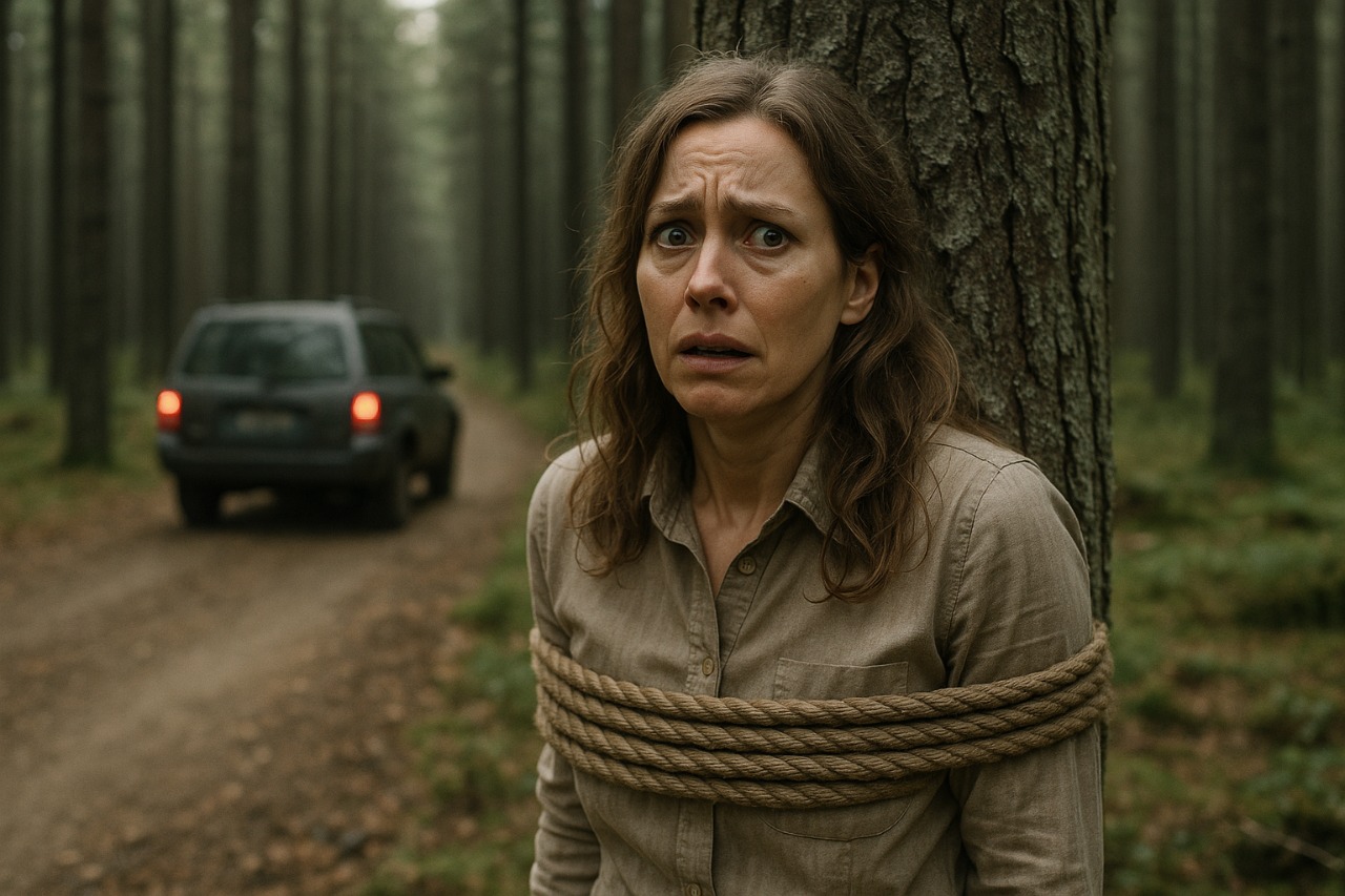 …ktoś ostrożnie rozwiązywał sznury z jej nadgarstków.