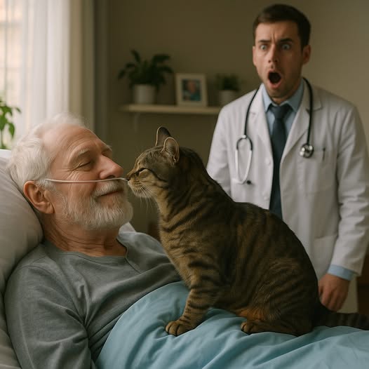 „Bezpański kocur zakradł się do sali, w której leżał miliarder w śpiąc