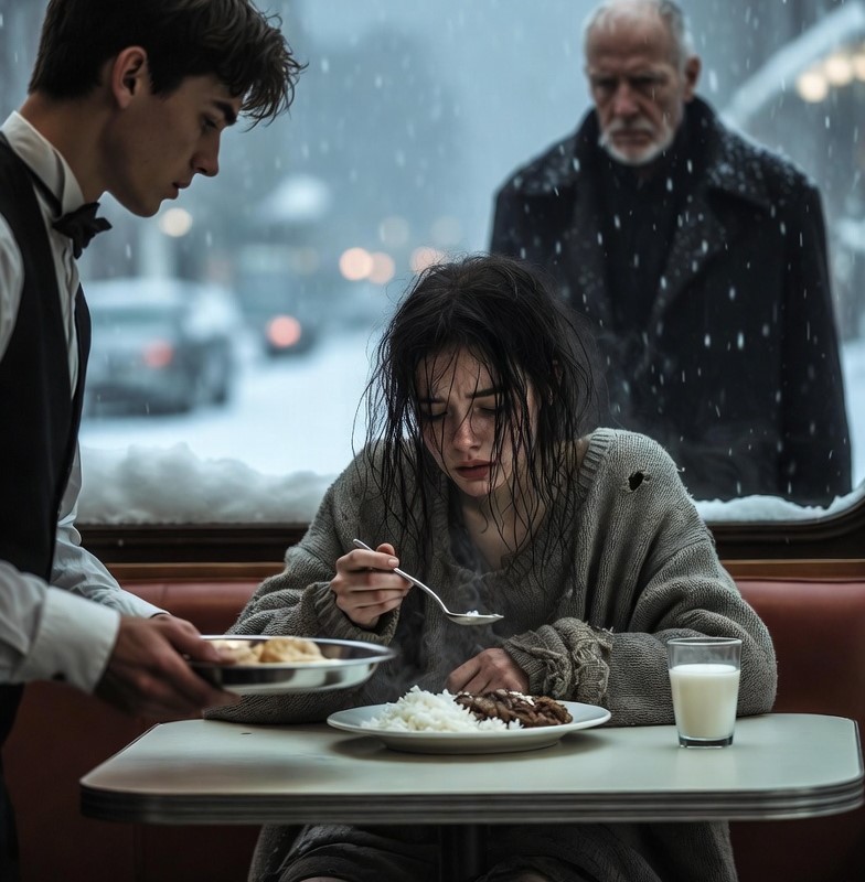 Wszedł do restauracji, żeby zjeść resztki, bo umierał z głodu… nie wiedząc, że właściciel zmieni jego los na zawsze.