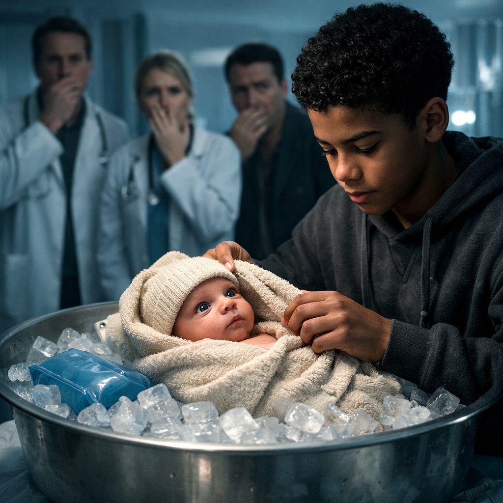 Az orvosok azt mondták, hogy a milliomos babája meghalt, de egy utcagyerek jött jéggel, és csodát tett. 😭❄️