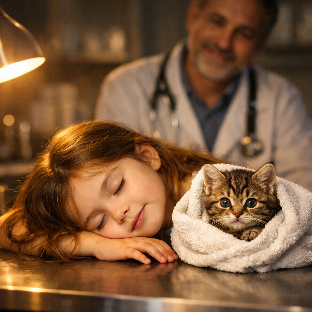 Az állatorvos azt mondta, hogy nem éli meg a reggelt.