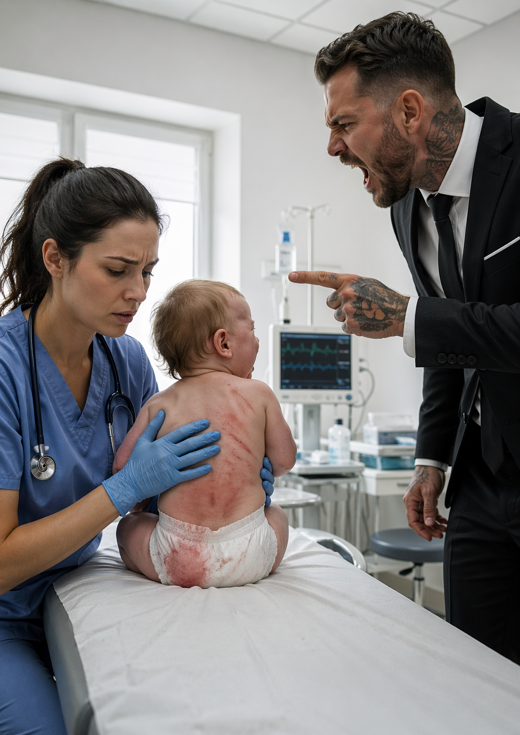 A gyerek pontosan abban a pillanatban hagyta abba a sírást, amikor kivettem a kiságyból.