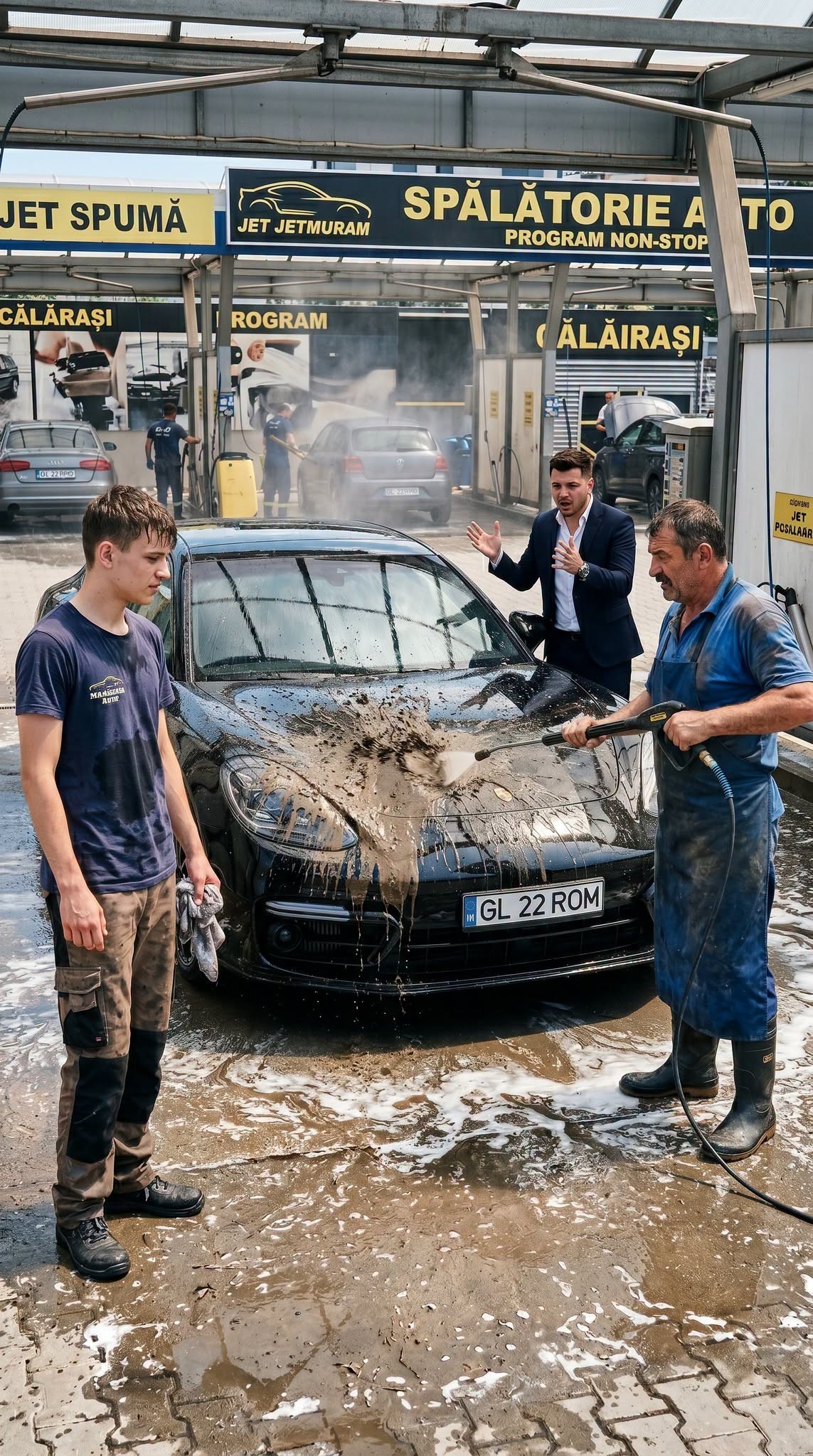 Șmecherul cu Porsche l-a umilit pe băiatul de la…