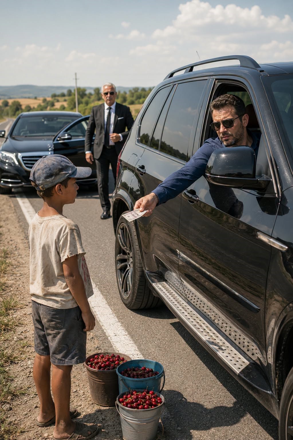 Bărbatul din Mercedes a scos din portofel nu …
