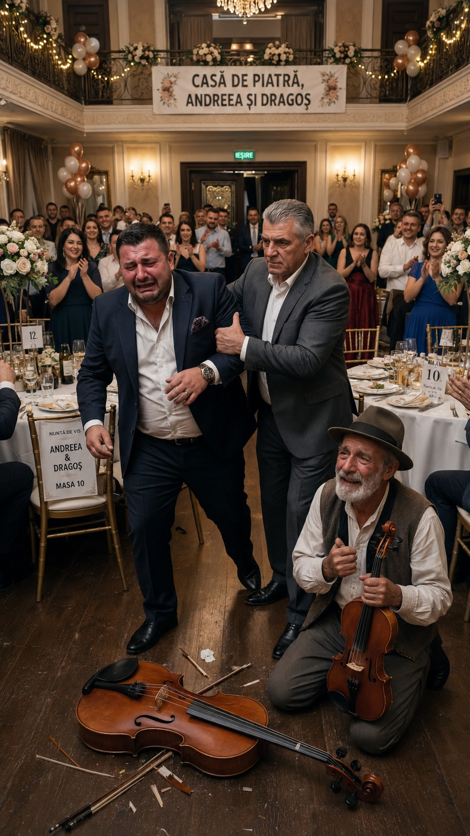 Nașul plin de bani a dat cu piciorul în vioara lăutarului …