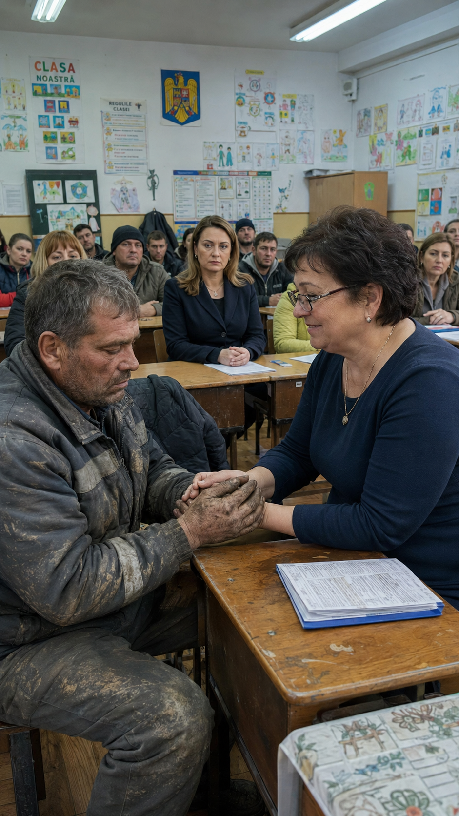 Odbywało się pierwsze spotkanie z rodzicami, żeby omówić organizację obozu w ramach „szkoły letniej”.
